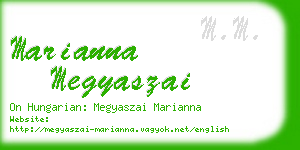 marianna megyaszai business card